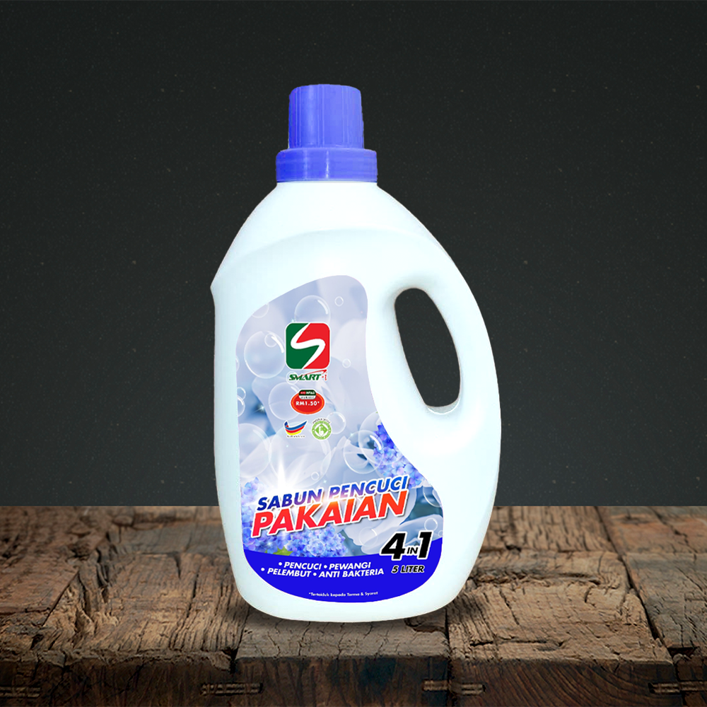 5L BIRU 4 IN 1 - PENCUCI PAKAIAN