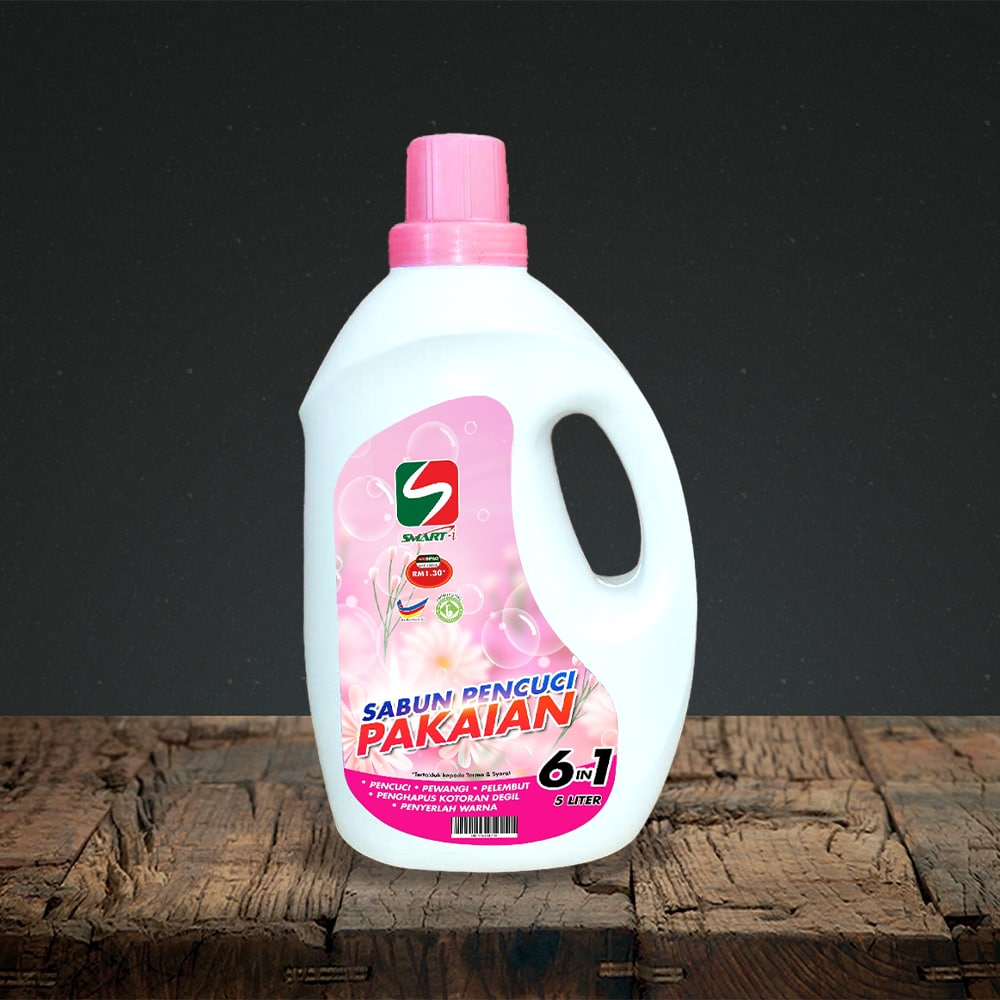 5L MERAH JAMBU 6 IN 1 - PENCUCI PAKAIAN